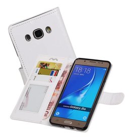 Samsung Galaxy J5 2016 Portemonnee hoesje booktype wallet case Wit