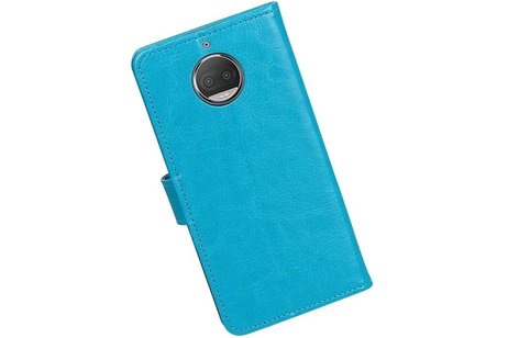 Moto G5s Plus Portemonnee hoesje booktype wallet Turquoise