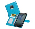 Moto G5s Plus Portemonnee hoesje booktype wallet Turquoise