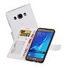 BAOHU Samsung Galaxy J7 2016 Portemonnee hoesje booktype wallet case Wit