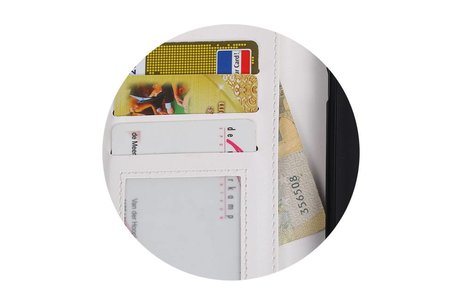 BAOHU Hoesje Geschikt voor Huawei Y5 II - Portemonnee hoesje booktype wallet case Wit