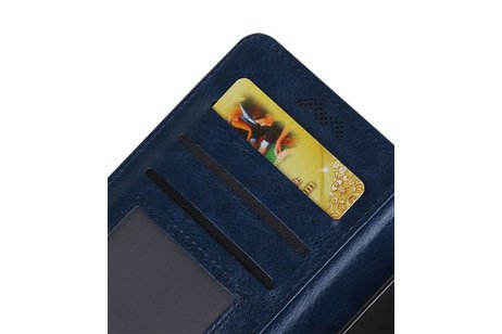 Huawei Y5 II Portemonnee hoesje booktype wallet Donkerblauw