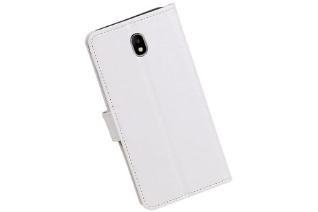 BAOHU Hoesje Geschikt voor Samsung Galaxy J7 2017 - Portemonnee hoesje booktype wallet case Wit