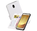 BAOHU Hoesje Geschikt voor Samsung Galaxy J7 2017 - Portemonnee hoesje booktype wallet case Wit
