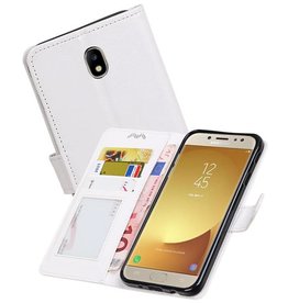Samsung Galaxy J7 2017 Portemonnee hoesje booktype wallet case Wit