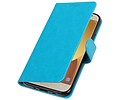 BAOHU Hoesje Geschikt voor Samsung Galaxy J7 2017 - Portemonnee hoesje booktype wallet Turquoise