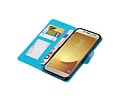 BAOHU Hoesje Geschikt voor Samsung Galaxy J7 2017 - Portemonnee hoesje booktype wallet Turquoise