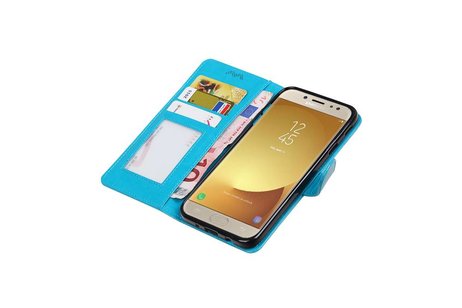 Galaxy J7 2017 Portemonnee hoesje booktype wallet Turquoise