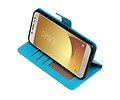 BAOHU Hoesje Geschikt voor Samsung Galaxy J7 2017 - Portemonnee hoesje booktype wallet Turquoise