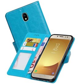 BAOHU Samsung Galaxy J7 2017 Portemonnee hoesje booktype wallet Turquoise