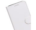 BAOHU Hoesje Geschikt voor Motorola Moto C - Portemonnee hoesje booktype wallet case Wit