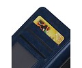 Moto C Portemonnee hoesje booktype wallet case Donkerblauw