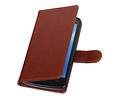 BAOHU Hoesje Geschikt voor Motorola Moto C - Portemonnee hoesje booktype wallet case Bruin