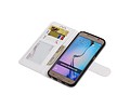 Galaxy S6 Portemonnee hoesje booktype wallet case Wit