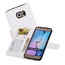 Samsung Galaxy S6 Portemonnee hoesje booktype wallet case Wit