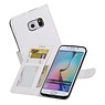 BAOHU Samsung Galaxy S6 Edge Portemonnee hoesje booktype wallet case Wit