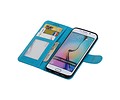 Galaxy S6 Edge Portemonnee hoesje booktype wallet Turquoise