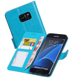 Samsung Galaxy S7 Edge Portemonnee hoesje booktype wallet Turquoise