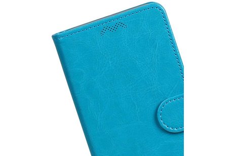 BAOHU Hoesje Geschikt voor Motorola Moto E4 Plus - Portemonnee hoesje booktype wallet Turquoise