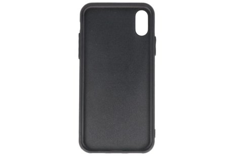 BAOHU Standing TPU Wallet Case - Hoesje Geschikt voor iPhone X Bruin