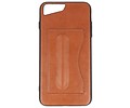 BAOHU Standing TPU Wallet Case - HoesjeGeschikt voor iPhone 8 Plus / 7Plus Bruin