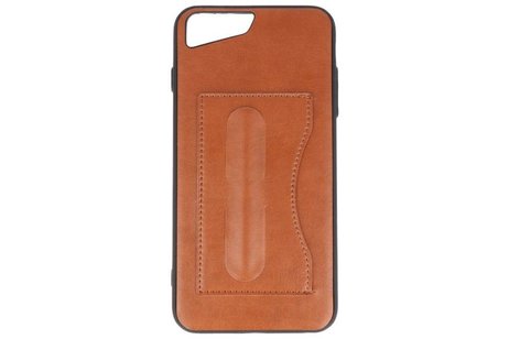 BAOHU Standing TPU Wallet Case - HoesjeGeschikt voor iPhone 8 Plus / 7Plus Bruin
