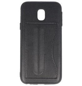BAOHU Standing TPU Wallet Case voor Samsung Galaxy J3 2017 Zwart
