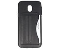 BAOHU Standing TPU Wallet Case - Hoesje Geschikt voor Samsung Galaxy J3 2017 Zwart