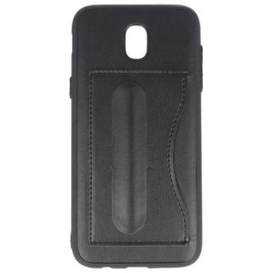 BAOHU Standing TPU Wallet Case - Hoesje Geschikt voor Samsung Galaxy J5 2017 Zwart