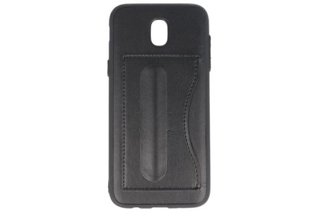BAOHU Standing TPU Wallet Case - Hoesje Geschikt voor Samsung Galaxy J5 2017 Zwart