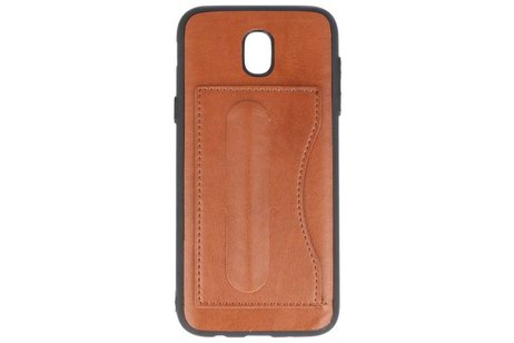 BAOHU Standing TPU Wallet Case - Hoesje Geschikt voor Samsung Galaxy J5 2017 Bruin