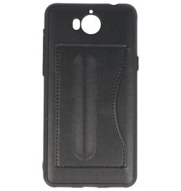 BAOHU Standing TPU Wallet Case voor Huawei Y5 2017 Zwart