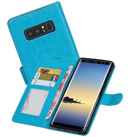 BAOHU Samsung Galaxy Note 8 Portemonnee hoesje booktype wallet case Turquoise