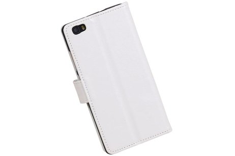 Huawei P8 Lite Portemonnee hoesje booktype wallet case Wit