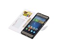 BAOHU Hoesje Geschikt voor Huawei P9 Lite - Portemonnee hoesje booktype wallet case Wit