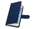 BAOHU Hoesje Geschikt voor Huawei Y5 / Y6 2017 - Portemonnee booktype wallet Donkerblauw