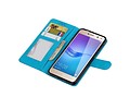 BAOHU Hoesje Geschikt voor Huawei Y5 / Y6 2017 - Portemonnee booktype wallet Turquoise