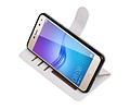 BAOHU Hoesje Geschikt voor Huawei Y5 / Y6 2017 - Portemonnee booktype wallet case Wit