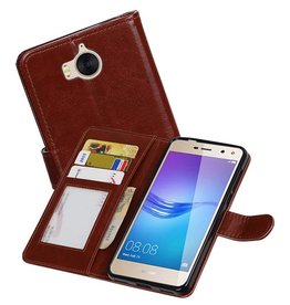 BAOHU Huawei Y5 / Y6 2017 Portemonnee booktype wallet case Bruin
