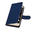 BAOHU Hoesje Geschikt voor Huawei Y5 II - Portemonnee hoesje booktype wallet Donkerblauw