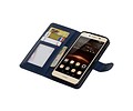 BAOHU Hoesje Geschikt voor Huawei Y5 II - Portemonnee hoesje booktype wallet Donkerblauw