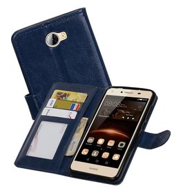 BAOHU Huawei Y5 II Portemonnee hoesje booktype wallet Donkerblauw