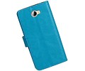 Huawei Y5 II Portemonnee hoesje booktype wallet Turquoise