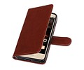 Huawei Y5 II Portemonnee hoesje booktype wallet case Bruin