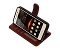 BAOHU Hoesje Geschikt voor Huawei Y5 II - Portemonnee hoesje booktype wallet case Bruin