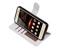 BAOHU Hoesje Geschikt voor Huawei Y5 II - Portemonnee hoesje booktype wallet case Wit