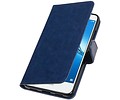 BAOHU Hoesje Geschikt voor Huawei Y7 / Y7 Prime - Portemonnee booktype wallet Donkerblauw