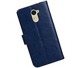BAOHU Hoesje Geschikt voor Huawei Y7 / Y7 Prime - Portemonnee booktype wallet Donkerblauw