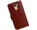 BAOHU Hoesje Geschikt voor Huawei Y7 / Y7 Prime - Portemonnee booktype wallet case Bruin