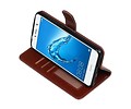 BAOHU Hoesje Geschikt voor Huawei Y7 / Y7 Prime - Portemonnee booktype wallet case Bruin